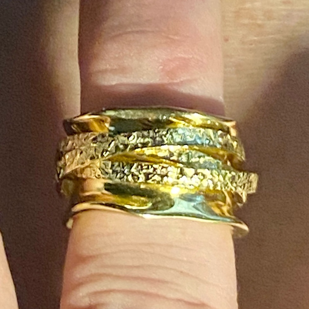 NWOT ITALY MADE 4 BAND SPINNER RING - Picture 11 of 16